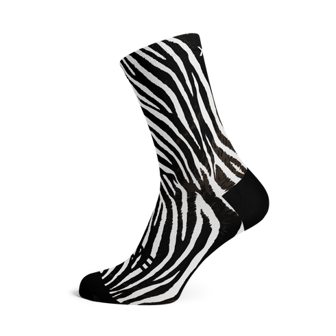 Sox Footwear Casual Crew Socks - Zebra