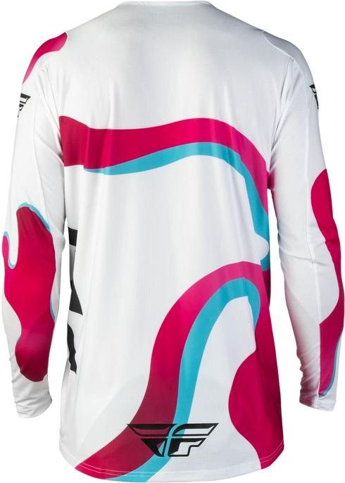 Fly Racing 2027 Lite Flake SE Vibe Jersey - White/Pink/Blue