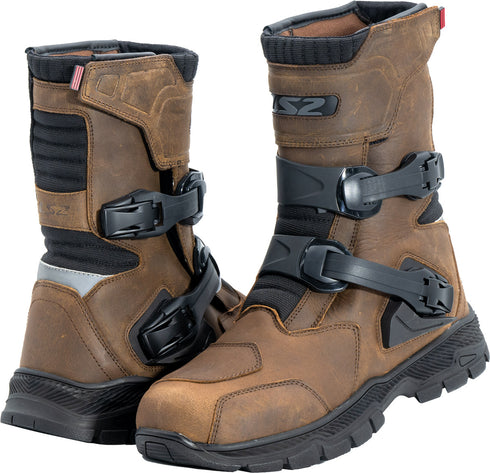 LS2 Mens Adventure Waterproof Boots - Brown