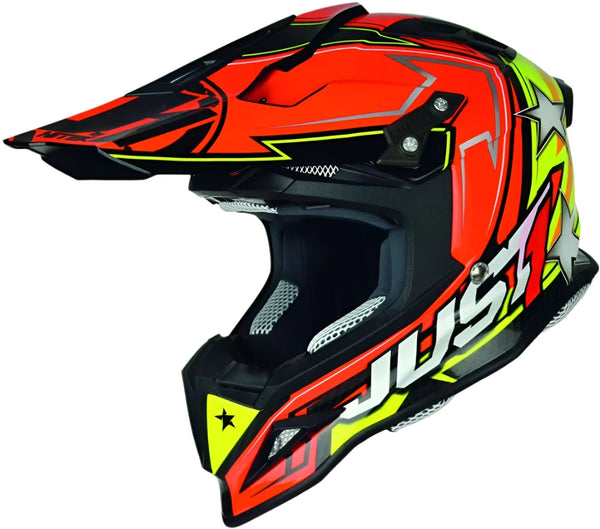 Just1 J12 Aster Helmet - Orange/Yellow
