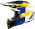 Airoh Aviator 3 Monarch Helmet - Blue/Yellow Gloss