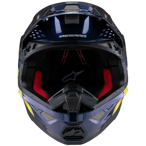 Alpinestars Supertech M10 TLD ED 25 Helmet - Dark Blue/Orange/Yellow/Red