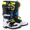 Alpinestars Tech 7S Youth Boots - Black/Enamel White/Blue/Yellow Fluo