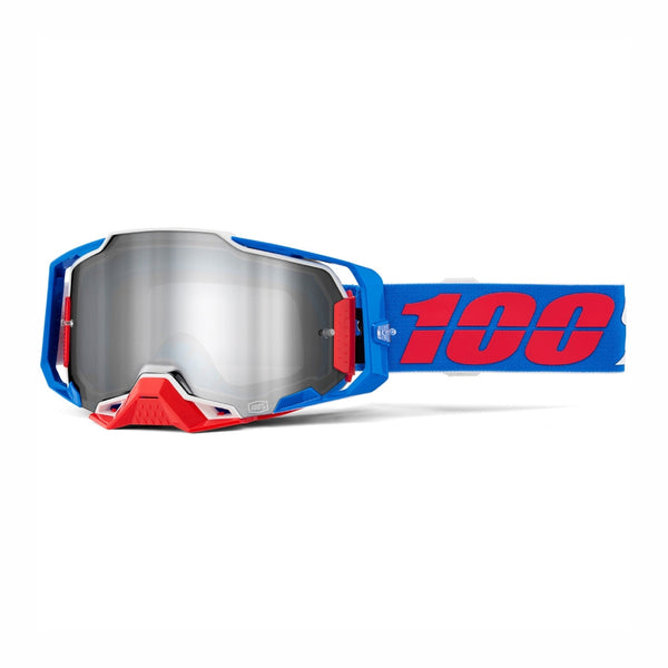 100% Armega Goggle - Irondad Silver Mirror Lens