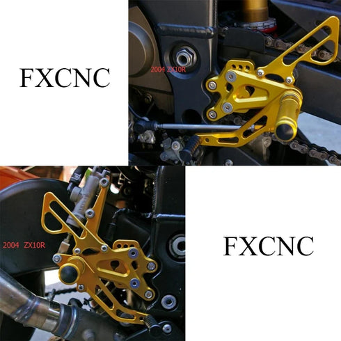 FXCNC Racing Kawasaki ZX10-R (2004-2005) Footrest Rear Set - Black