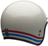 Bell 2022 Custom 500 Helmet - Stripes Pearl White