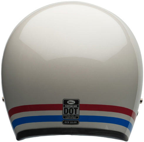 Bell 2022 Custom 500 Helmet - Stripes Pearl White