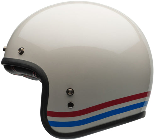 Bell 2022 Custom 500 Helmet - Stripes Pearl White