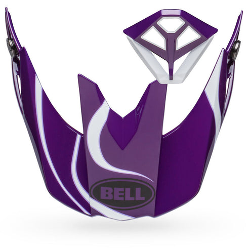 Bell Moto-10 Peak and Mouthpiece Kit Slayco Purple/White