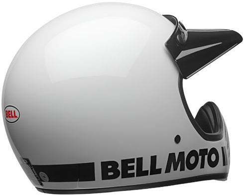Bell Moto-3 Classic Helmet - White Gloss (ECE 20.06)