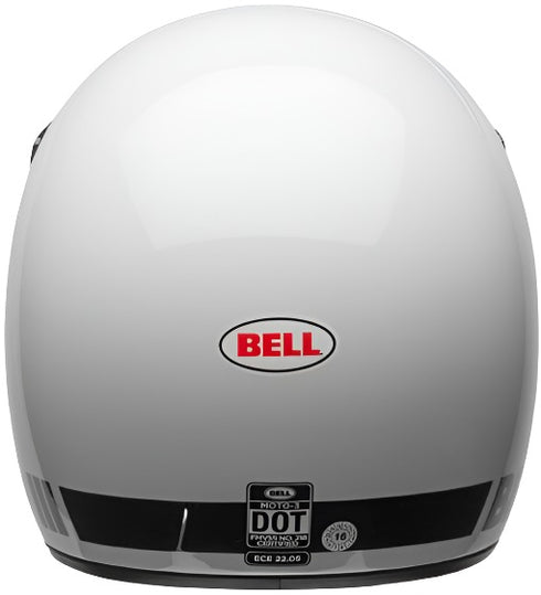 Bell Moto-3 Classic Helmet - White Gloss (ECE 20.06)