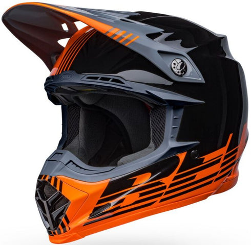 Bell Moto-9 MIPS Louver Helmet - Black/Orange