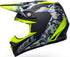 Bell Moto-9 MIPS Venom Helmet - Black Camo/Hi-Viz Yellow Matt
