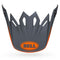Bell Moto-9 Louver Peak Black/Orange