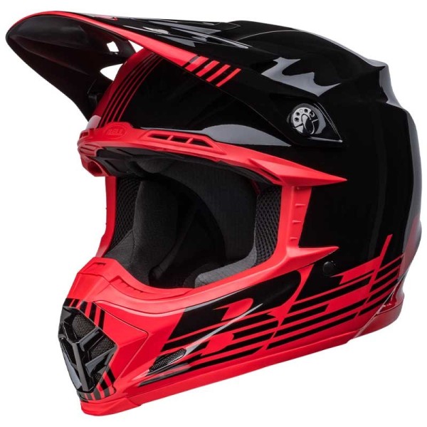 Bell MX 2022 Moto-9 Mips Louver Helmet - Black/Red