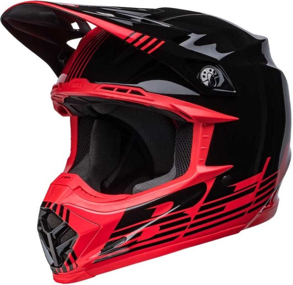 Bell MX 2022 Moto-9 Mips Louver Helmet - Black/Red — Motorcycle Helmets (image 1 of 7)