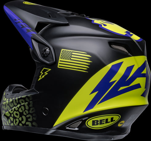 Bell Youth Moto-9 MIPS Slayco Helmet - Black Matt/Hi-Viz Yellow