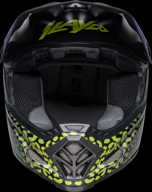 Bell Youth Moto-9 MIPS Slayco Helmet - Black Matt/Hi-Viz Yellow