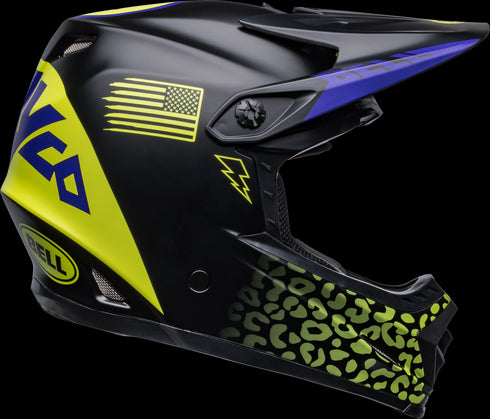 Bell Youth Moto-9 MIPS Slayco Helmet - Black Matt/Hi-Viz Yellow