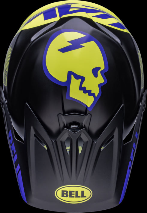 Bell Youth Moto-9 MIPS Slayco Helmet - Black Matt/Hi-Viz Yellow