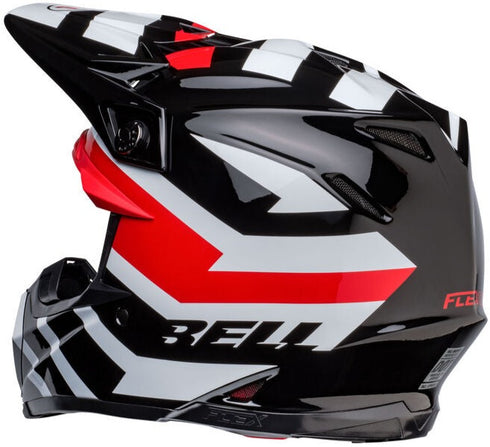 Bell Moto-9S Flex Banshee Helmet - Black/Red Gloss (ECE 20.06)