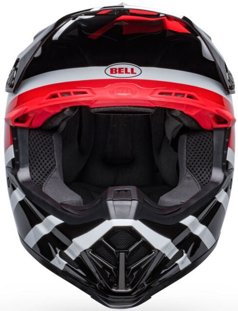 Bell Moto-9S Flex Banshee Helmet - Black/Red Gloss (ECE 20.06)