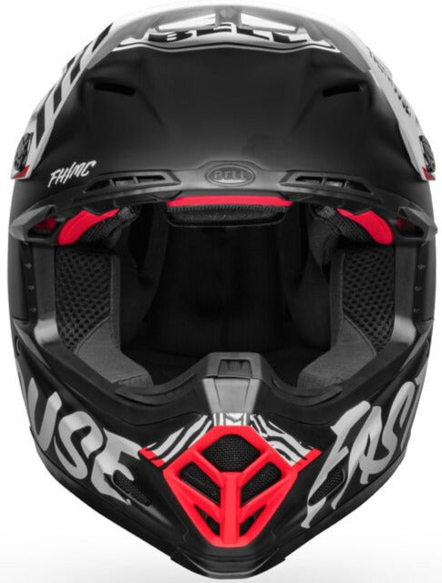 Bell Moto-9S Flex Fasthouse Flex Crew Helmet - Black/White Matt (ECE 22.06)