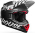 Bell Moto-9S Flex Fasthouse Flex Crew Helmet - Black/White Matt (ECE 22.06)