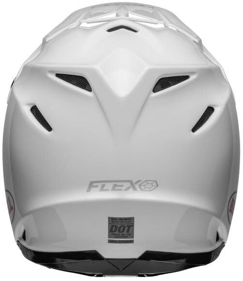 Bell Moto-9S Flex Helmet - White Gloss (ECE 20.06)