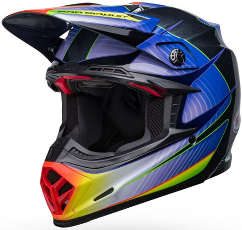 Bell 2023 Moto-9S Flex Pro Circuit Replica Helmet - Silver Gloss/Metallic Flake (ECE 22.06)