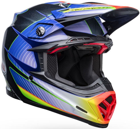 Bell 2023 Moto-9S Flex Pro Circuit Replica Helmet - Silver Gloss/Metallic Flake (ECE 22.06)