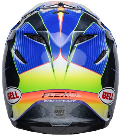Bell 2023 Moto-9S Flex Pro Circuit Replica Helmet - Silver Gloss/Metallic Flake (ECE 22.06)