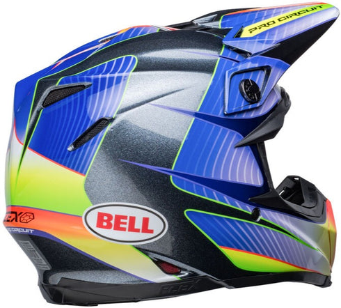 Bell 2023 Moto-9S Flex Pro Circuit Replica Helmet - Silver Gloss/Metallic Flake (ECE 22.06)