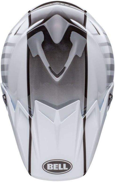 Bell Moto-9S Flex Sprint Helmet - White/Red Matt/Gloss (ECE 20.06)