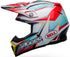 Bell 2023 MOTO-9S Flex Tagger Edge Helmet - White Gloss/Aqua (ECE 22.06)