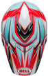 Bell 2023 MOTO-9S Flex Tagger Edge Helmet - White Gloss/Aqua (ECE 22.06)