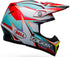 Bell 2023 MOTO-9S Flex Tagger Edge Helmet - White Gloss/Aqua (ECE 22.06)