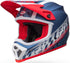 Bell MX-9 MIPS Offset Helmet - Metallic Blue/White Matt