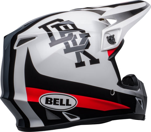 Bell MX-9 MIPS Twitch DBK Helmet - White/Black