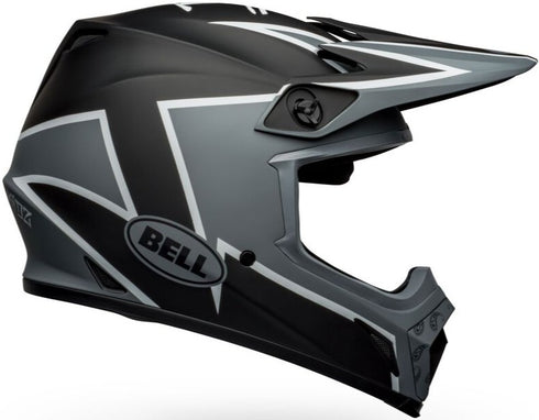 Bell MX-9 MIPS Twitch Helmet - Black/Grey/White Matt