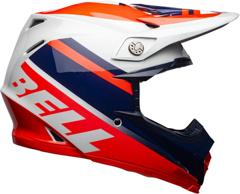 Bell Moto-9 MIPS Prophecy Helmet - Red/Navy/Grey