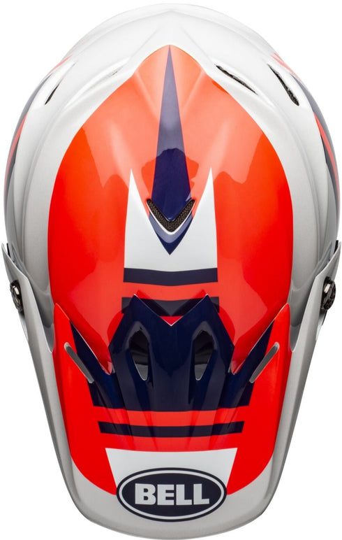 Bell Moto-9 MIPS Prophecy Helmet - Red/Navy/Grey