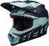 Bell Moto-9 Flex Breakaway Helmet - Navy/Light Blue Matt