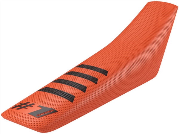 OneGripper Universal Ribbed Seat Cover - Orange/Black