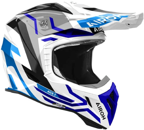 Airoh 2024 Aviator Ace 2 Ground Helmet - Blue Gloss
