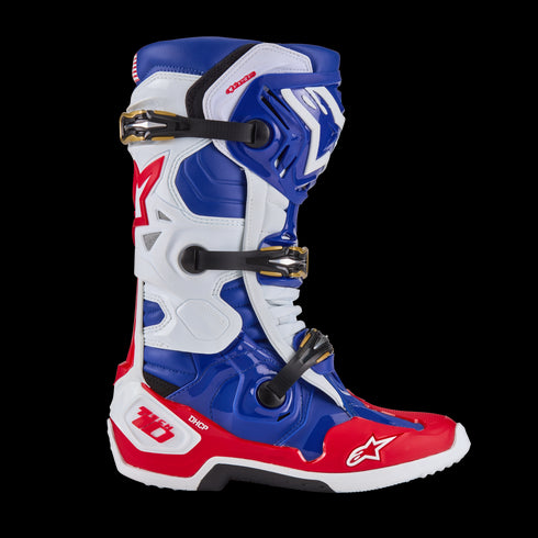 Alpinestars Tech 10 Boots - Red/White/Blue