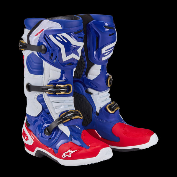 Alpinestars Tech 10 Boots - Red/White/Blue