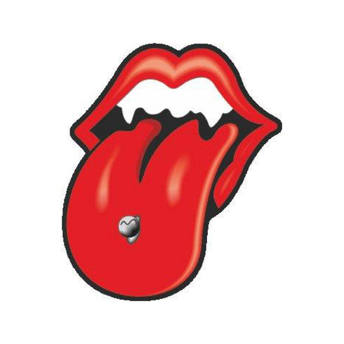Tongue Sticker 2pc - Red
