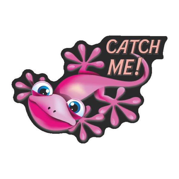 Catch Me Gekko Sticker 2pc - Pink