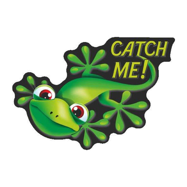 Catch Me Gekko Sticker 2pc - Green